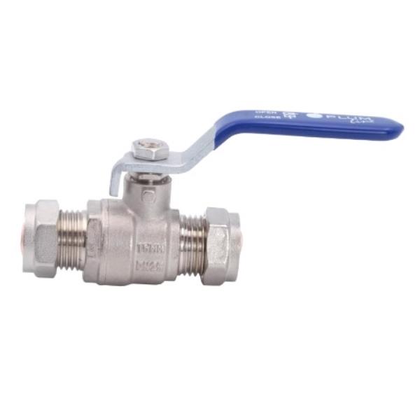 PLUMLINE LEVER BALL VALVE CxC DZR 15mm