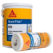 SIKA RAINTITE WATERPROOF KIT 5L GREY (INC 200X10m MEMBRANE) ZH0495