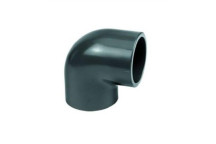 uPVC S/WELD ELBOW 20x90 PLAIN GREY