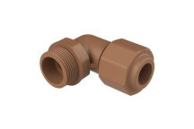 UNITWIST MALE IRON ELBOW RED CxMI 15mm x3/4 UT2021R