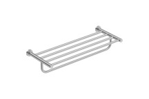 BATHROOM BUTLER 4693BRSH TOWEL SHELF AND HANG BAR - 650MM BRUSHED