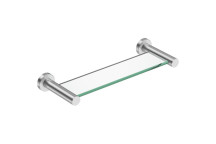 BATHROOM BUTLER 4625BRSH GLASS SHELF BRUSHED SS 330mm