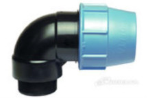 HDPE COMPRESSION ELBOW MALE BSP  110X4