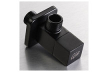 GIO A278/MB QUARTER TURN ANGLE VALVE SQUARE MATT BLACK