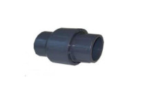 uPVC S/WELD SOCKET UNION 63mm PLAIN GREY