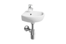 GEBERIT 500.326.01.1 SELNOVA CORNER WASH BASIN 350X415mm WHITE