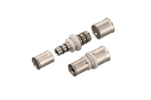 RIFENG STRAIGHT REDUCING COUPLER BRASS 25x16mm CRIMPED
