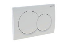 GEBERIT 115.035.11.1 ALPHA01 ACTUATOR PLATE DUAL FLUSH WHITE ALPINE