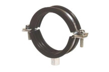 SPLIT PIPE GALV CLAMP & RUBBER LINING 125-130mm