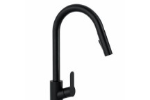 PLUMLINE MENSA SINK MIXER & PULL-OUT SPRAYER 1TH BLACK 15mm