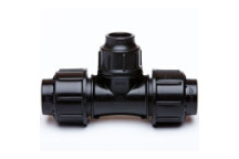HDPE COMPRESSION TEE RED 40X25 PXPXP