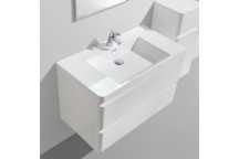 CLEAR CUBE MILAN 1TH BASIN ONLY FOR CABINET WHITE 900x480x50mm