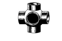 VALSIR VS0320001 HDPE BALL JUNCTION 3 INLETS 110X50mm 90deg