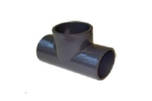 uPVC S/WELD EQUAL TEE 16mm PLAIN GREY