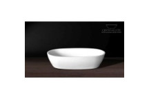 CRYSTALLITE LUNA FREE STANDING BASIN (SMALL) WHITE 485x290x120mm