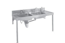 FRANKE 2990007 EC7 SS COMBI BEDPAN SINK cw CIST F/PIP&LEGS/BKTS213 POA