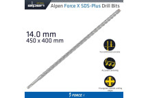 ALPEN FORCE X 14x450mm SDS PLUS DRILL BIT X4 CUTTING EDGES