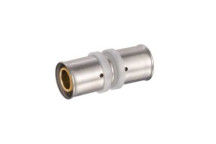 PEXMAN STRAIGHT COUPLER BRASS 16mm CRIMPED
