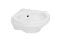 BETTA COMPACT CORNER BASIN 1TH PP WHITE 435x485mm WX0208A