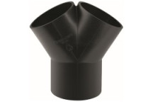 GEBERIT HDPE DOUBLE Y-BRANCH FITTING 50x40mm 30deg 361.459.16.1