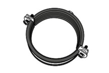 VALSIR VS0396092 GALV PIPE CLIP M10 WITH ANTI VIBRATION STRIP 160mm
