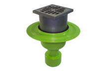 PLUMLINE FLOOR & SHOWER TRAP VERT (SS GRID W/PROOF FLANGE) 50/75mm