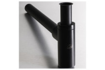 GIO A186/MB HEAVY DUTY ROUND BOTTLE TRAP 32X32mm MATT BLACK