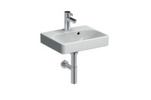 GEBERIT 500.222.01.1 SMYLE SQUARE WASH HAND BASIN 45CM WHITE