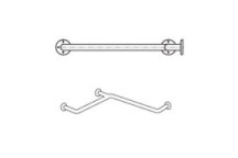 CHAIRMAN SS XC SHOWER CORNER GRAB RAIL