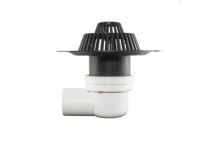 HYDRAIN COMPLETE - DOMED GRATE & FLANGE 75mm SIDE OUTLET 097802