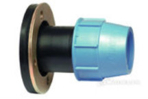 HDPE COMPRESSION FLANGE ADAPTOR INCL BACKING RING T10 90x3