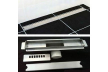 EXPAND A DRAIN 885mm S/S SHOWER CHANNEL ( TILE INLAY ) 50MM WASTE