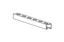 VALSIR VS0420180 GALV STEEL RAIL 5m LENGTH 41X41X2