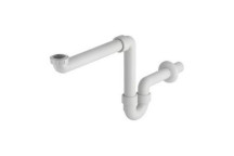 GEBERIT 151.107.11.1 TUBULAR BASIN TRAP PP CONNECTION BEND WHITE