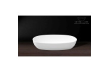 CRYSTALLITE LUNA FREE STANDING BASIN (LARGE- DEEP) WHITE 595x330x130