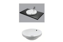 VAAL 706400WH JADE ROUND 0TH COUNTER BASIN WHITE 450mm