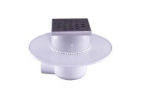 LOLO DRAIN COMPLETE -110 SS GRATE,SQUARE HOLES 50mm SIDE OUTLET 111063
