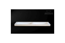 CRYSTALLITE DOUBLE WAVE VANITY BASIN 1.8 WHITE 1810x440x110