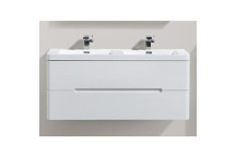 CLEAR CUBE VENICE WALLHUNG CABINET SILVER OAK 2-DRAWER 1200x480x500mm