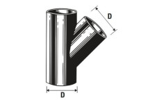 VALSIR VS0309013 HDPE EQUAL JUNCTION 110X110mm 45deg