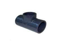 uPVC S/WELD REDUCING TEE 50x20 PLAIN GREY