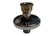 PLUMLINE EXTENSION PIECE & FLANGE CP (PAIR) 15mm