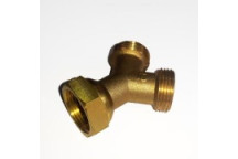 GIO 8205 BRASS Y PIECE SPLITTER OR WASHING MACHINE 20mm