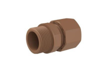 UNITWIST COUPLER MALE IRON RED CxMI 15mm x3/4 UT2001R