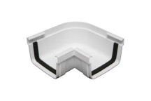 MARLEY SQUARE D-SHAPE PVC GUTTER ANGLE EXTERNAL x90 SA504