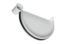 MARLEY HALF ROUND PVC GUTTER STOP END DE501