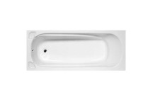 PLUMLINE AMARO CONTRACT BATH WITH HANDLES 1700X700 WHITE