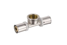 PEXMAN FEMALE TEE BRASS 16x1/2 CRIMPED