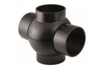 GEBERIT HDPE DOUBLE BRANCHBALL FITTING 63x63mm 85deg 364.270.16.1