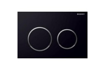 GEBERIT 115.085.KM.1 OMEGA20 DUAL FLUSH ACTUATOR PLATE BLACK SHINY CP